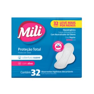 Toalla Femenina Higiénica ABSORBENTES CONFORT TOTAL 32 Unidades
