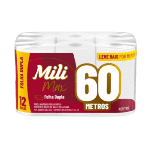 PAPEL HIGIÉNICO DOBLE HOJA ROLLO 60 METROS PACK X12