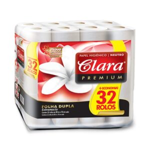 Papel Higiénico Clara Doble Hoja Ph 32 Rollos