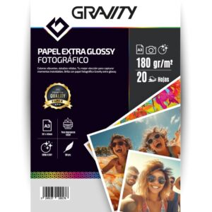 PAPEL FOTO A4 BRILLANTE 20 HOJAS 180G