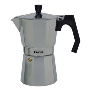 CAFETERA ITALIANA 6 TAZAS CUORI MODELO MOKKA EXPRESSO ALUMINIO