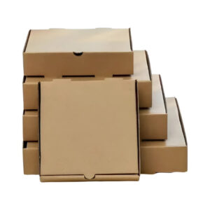 CAJA PARA PIZZAS, ENVÍOS, ORGANIZACIÓN 28x28x4CM  Marrón Claro