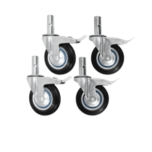 RUEDA GIRATORIA CON FRENO PARA ANDAMIOS, HASTA 400 KILOS