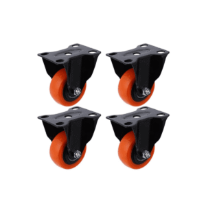 RUEDA FIJA 40MM CON RULEMAN 4 UNIDADES