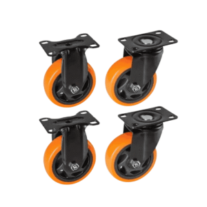 RUEDA 75MM 2 FIJAS Y 2 GIRATORIAS CON RULEMAN 4 UNIDDAES