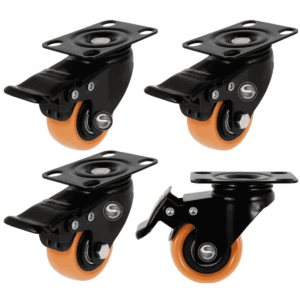 RUEDA GIRATORIA CON FRENO 50M PACK 4 UNIDADES