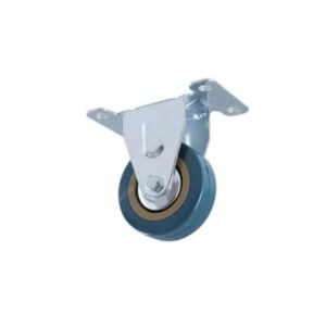 RUEDA FIJA 50MM AZUL ALTURA CON BASE 70MM