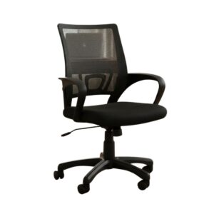 SILLA DE ESCRITORIO DE MALLA COLOR NEGRO