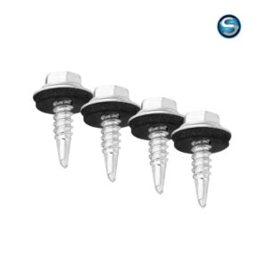 TORNILLO PARA CHAPA ETC CON ARANDELA DE GOMA 6.3C25MM