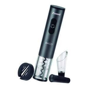 DESCORCHADOR SACACORCHOS CUORI ACCESORIOS DESCAPSULADOR TAPA COLOR NEGRO