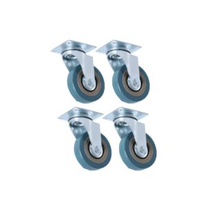 RUEDA 50MM GIRATORIA GOMA-METAL