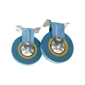 RUEDA 125MM FIJA GOMA-METAL 2 UNIDADES