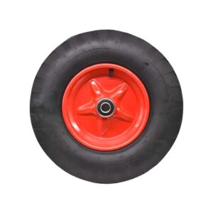 RUEDA INFLABLE LLANTA METAL 40CM CON RULEMAN UNIDAD