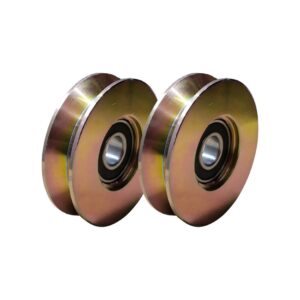 RUEDA PARA PORTON CORREDIZO 80MM V CON RULEMAN 2 UNIDADES