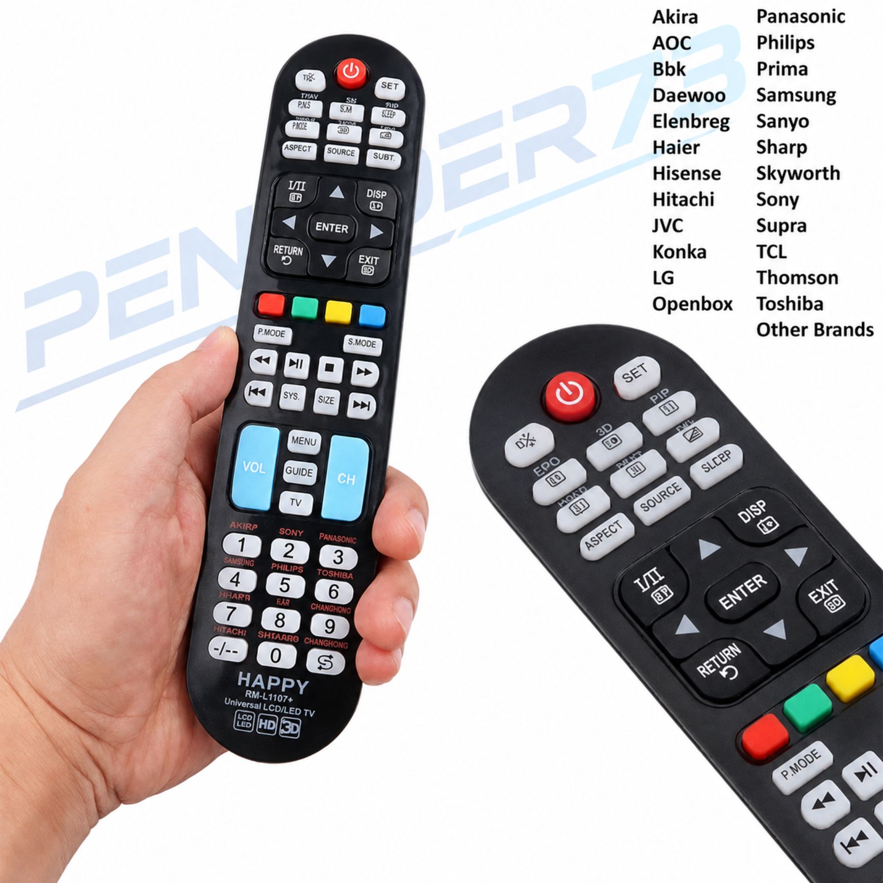 CONTROL REMOTO SMART UNIVERSAL TV VARIOS MODELOS SAMSUNG SONY LG JVC PANAVOX - Imagen 2