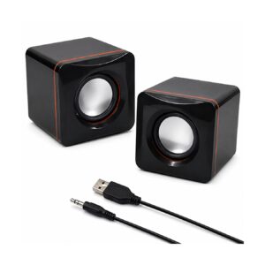 Mini Parlantes para PC Notebook Laptop USB 2.0 + Jack 3.5 mm