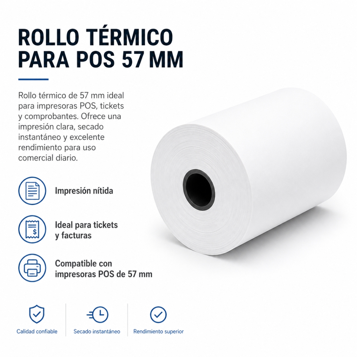 Rollo Termico 57mm 20 metros - Imagen 2