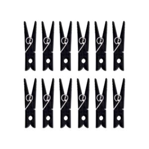 Palillos para Ropa Mor Negros – 12 Unidades