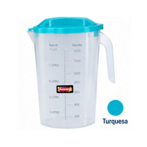 Jarra Medidora Oval con Tapa Plasnew 1,8 L – Ref. 381
