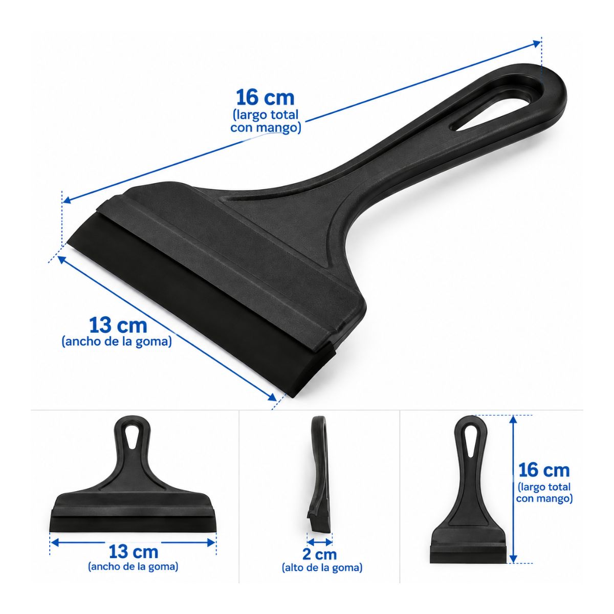 Lampazo manual para mesada vidrios y superficies 13 cm presentación