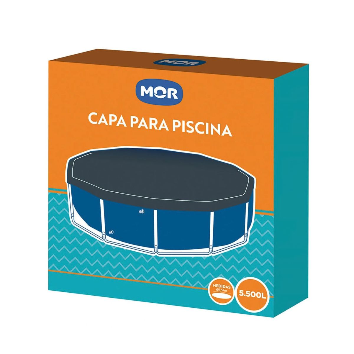 Cobertor cubre piscina MOR circular 5.200 y 5.500 litros vista adicional
