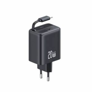 cargador GaN 20W USB-C retráctil