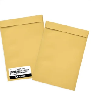 Sobres Manila A4 230 x 320 mm pack de 50 unidades