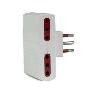 Adaptador Conatel 4 tomas tres en línea 10 A modelo 711001