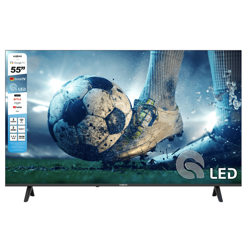 Smart TV Enxuta 55 pulgadas QLED 4K Google TV