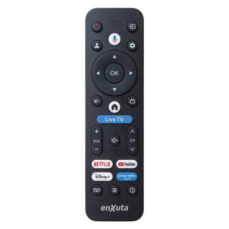 Smart TV Enxuta 55 pulgadas QLED 4K Google TV detalle
