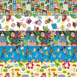 Papel de regalo Toy Story: diseños disponibles en hojas de 75 x 50 cm, pack de 10