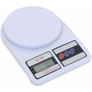 Balanza digital de cocina 1 g a 10 kg blanca