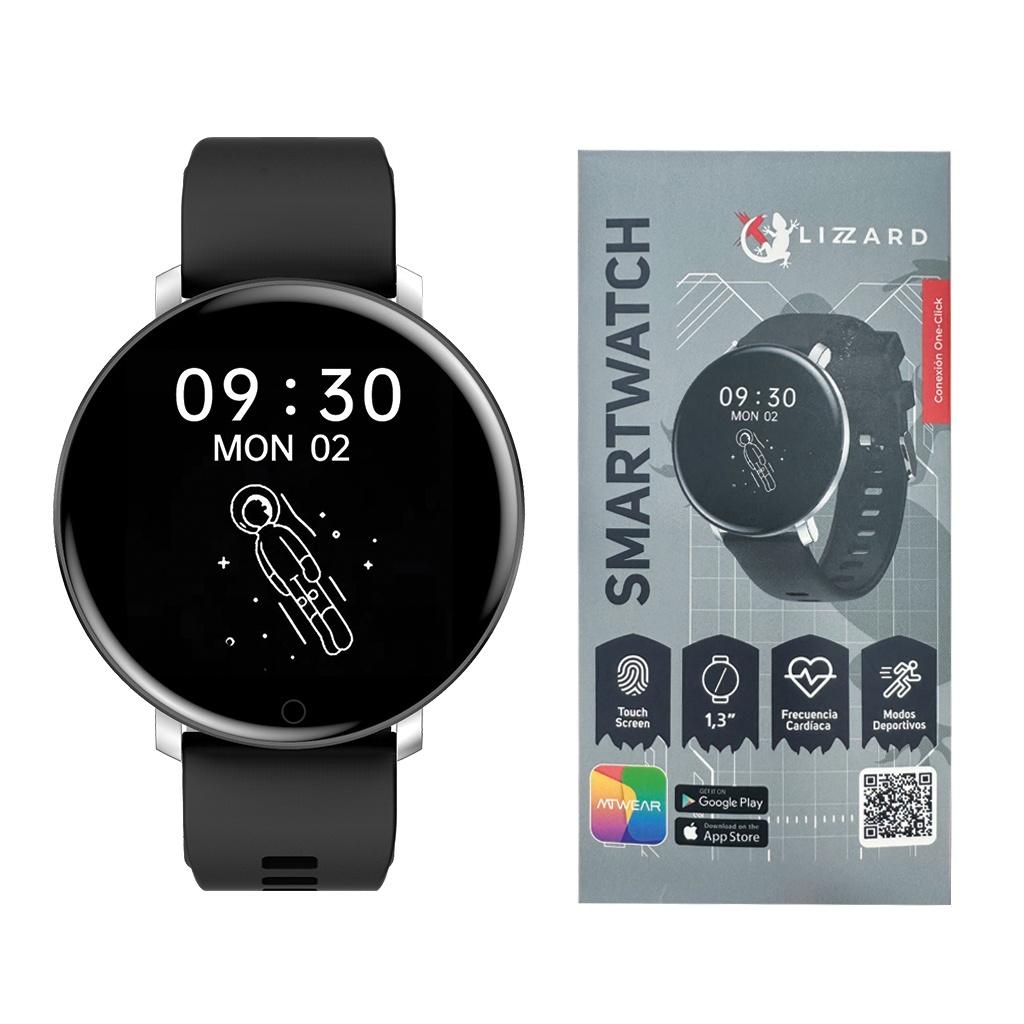 Smartwatch X-Lizzard XZZ-SW-02 negro vista principal
