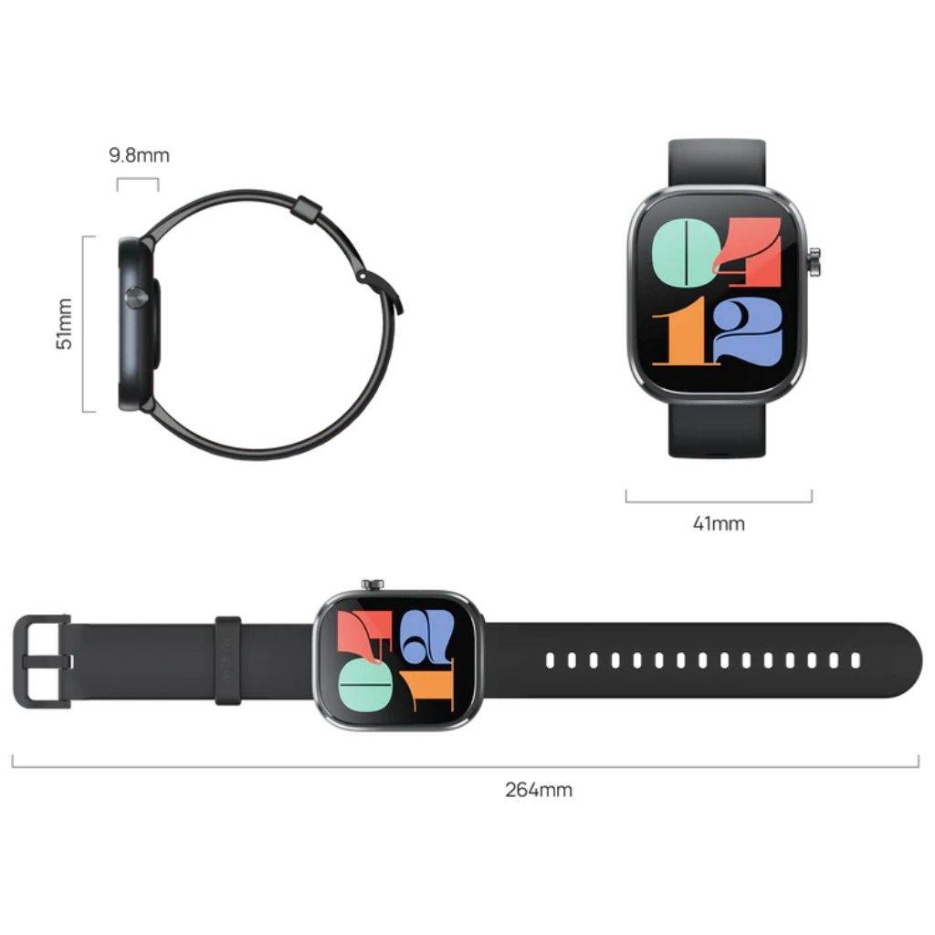 Smartwatch Mibro C4 negro detalle