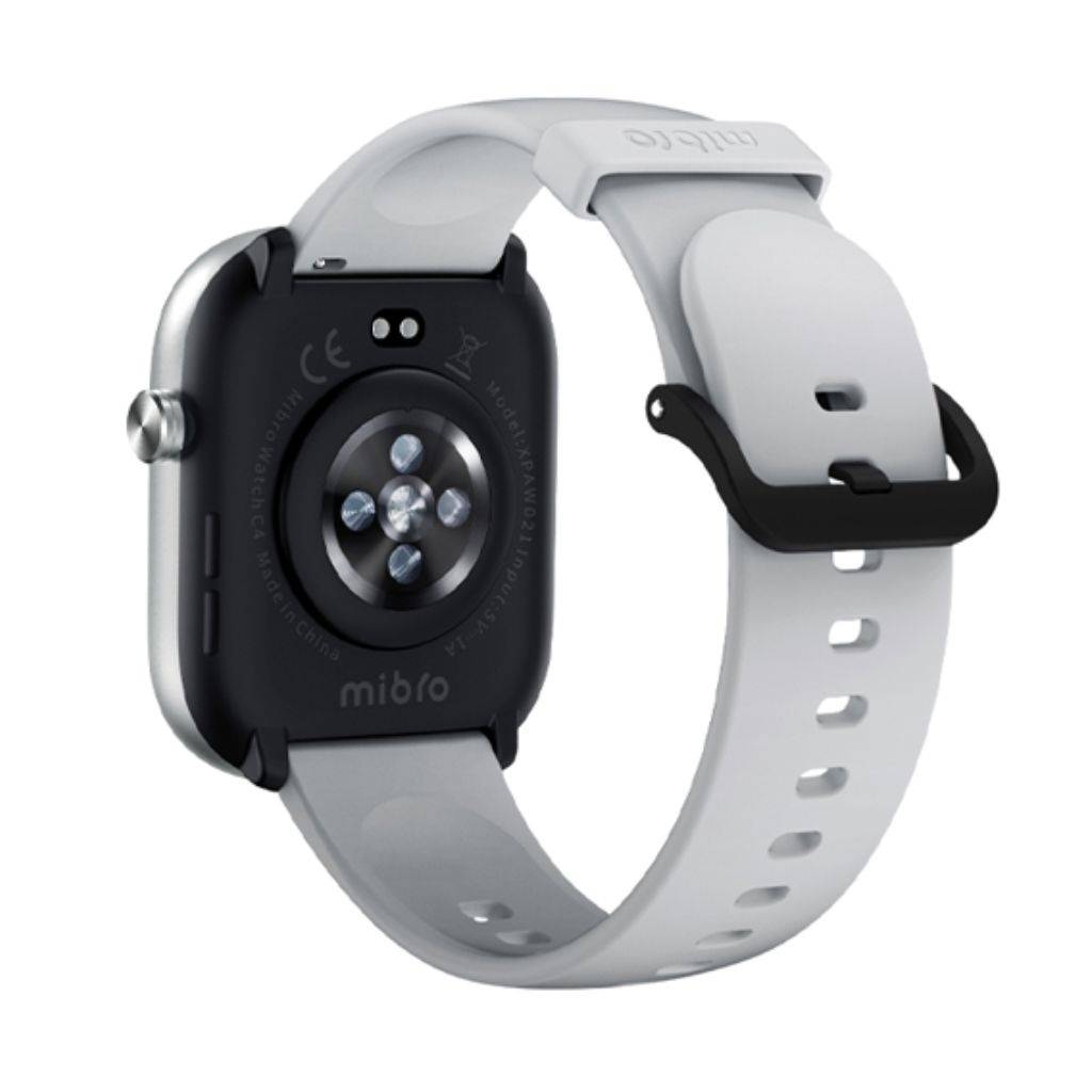 Smartwatch Mibro C4 plateado detalle