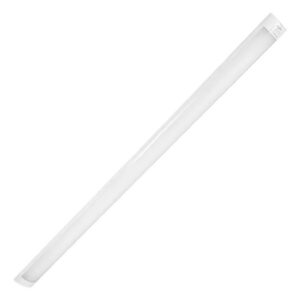 Tubo LED de 120 cm con soporte, 36W, luz fría blanca, fotografía de producto sobre fondo blanco